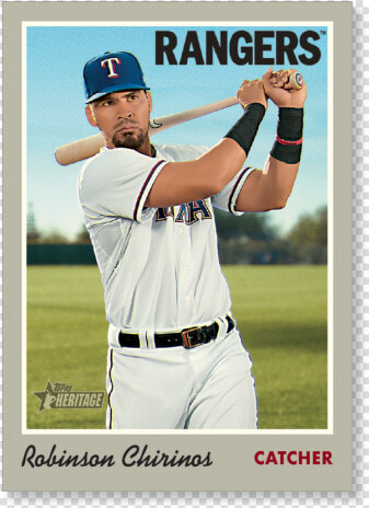 Robinson Chirinos 2019 Heritage Baseball Base Poster   Baseball Player  HD Png DownloadTransparent PNG