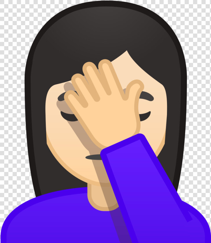 Transparent Facepalm Emoji   Slap In Face Emoji  HD Png DownloadTransparent PNG