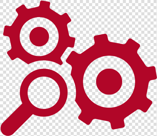 Icon Magnifying Glass With Gears Clipart   Png Download   Magnifying Glass Gear Icon  Transparent PngTransparent PNG