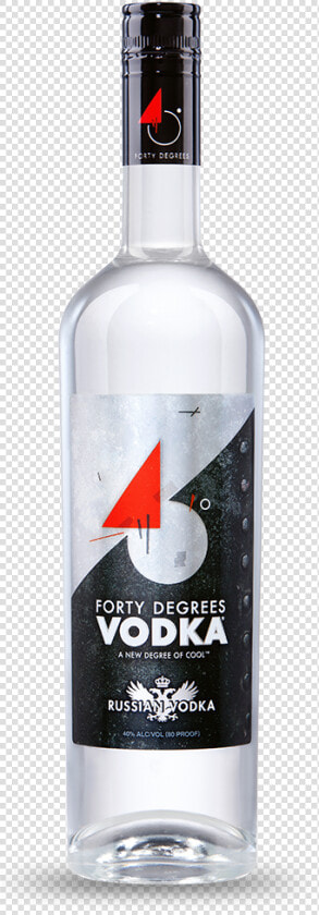 Forty Degrees Vodka Bottle   Forty Degrees Vodka  HD Png DownloadTransparent PNG