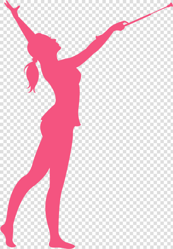 Baton Twirler Majorette Silhouette  HD Png DownloadTransparent PNG