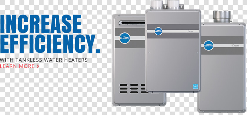 Increase Efficiency   Richmond Water Heaters  HD Png DownloadTransparent PNG