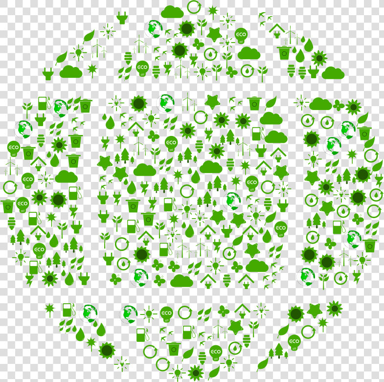 Green Ecological Globe Icons  HD Png DownloadTransparent PNG