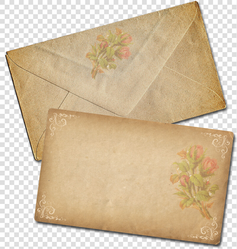 Envelope Transparent Vintage   Vintage Note Cards Png  Png DownloadTransparent PNG