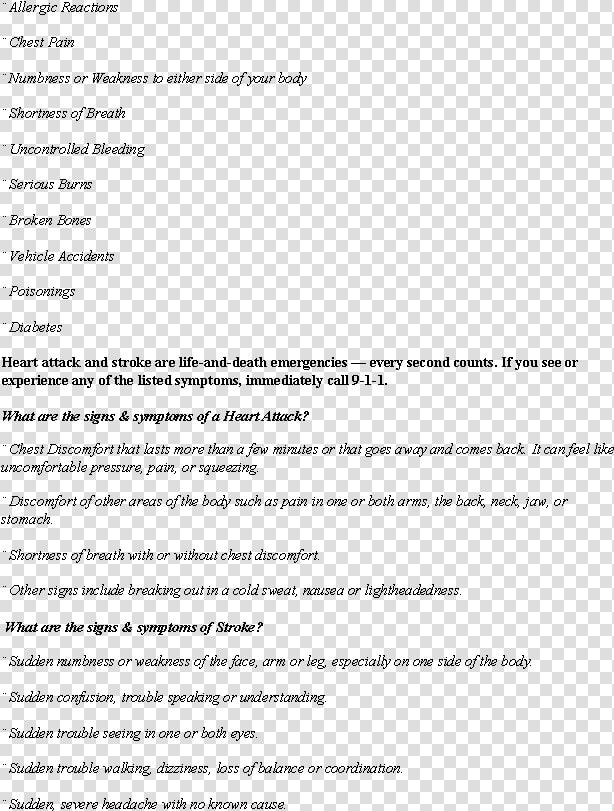 ¨ allergic Reactions ¨ chest Pain ¨ numbness Or Weakness   Job Application Letter For Receptionist  HD Png DownloadTransparent PNG