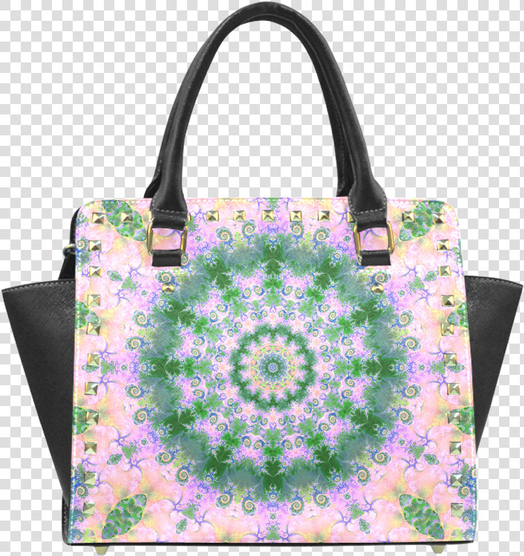 Rose Pink Green Explosion Of Flowers Mandala Rivet   Portable Network Graphics  HD Png DownloadTransparent PNG