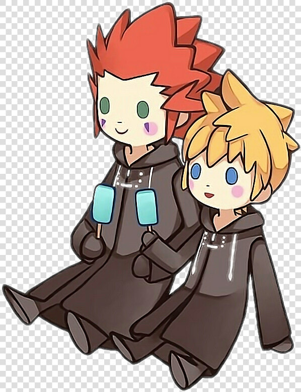  akuroku  axel  roxas  358days  358 2days  kingdomhearts   Kingdom Hearts Axel Und Roxas  HD Png DownloadTransparent PNG