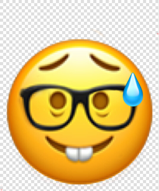 Transparent Nerd Emoji Png   Nerdy Face Upps Sticker Emoji Nerd People Freetoedit  Png DownloadTransparent PNG