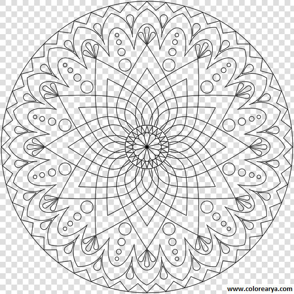 Mandalas Png Para Colorear   Mandala Coloring Pages Printable  Transparent PngTransparent PNG