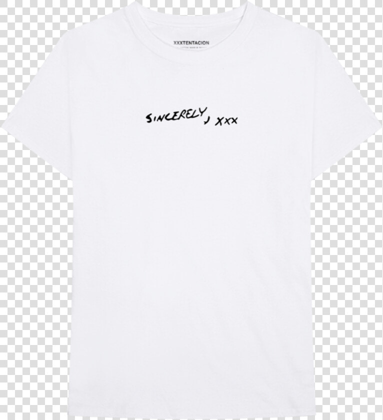 Sincerely White Crewneck Tee   Active Shirt  HD Png DownloadTransparent PNG