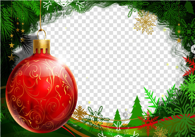 Marcos Para Fotos De Navidad   Christmas Ball Background  HD Png DownloadTransparent PNG