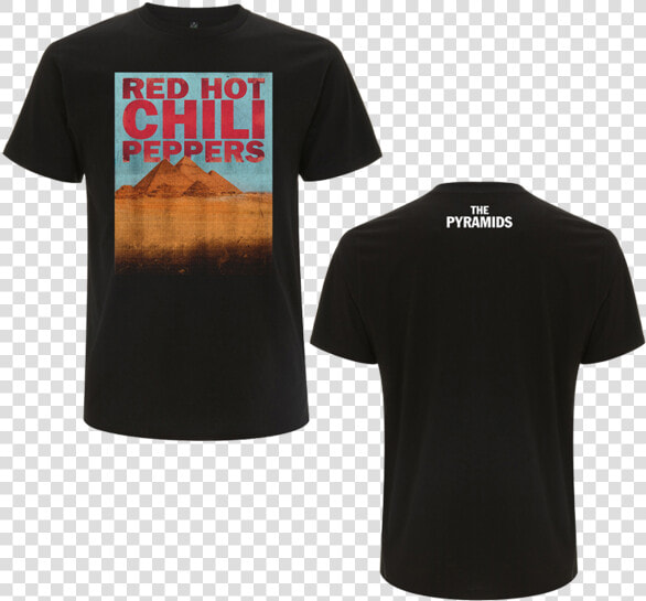 Men S The Pyramids Of Giza Black T shirt   Red Hot Chili Peppers Pyramids Tshirt  HD Png DownloadTransparent PNG