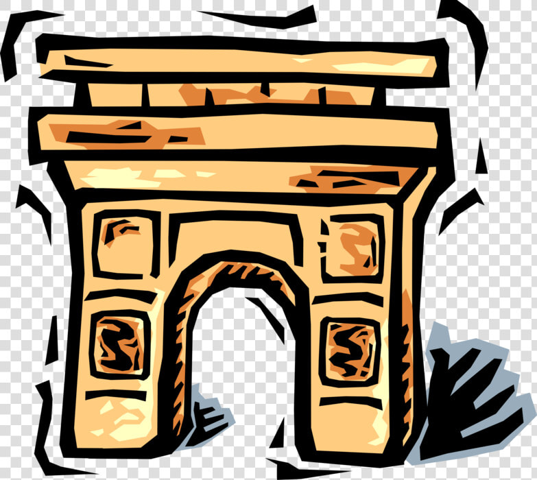 Vector Illustration Of Arc De Triomphe Triumphal Arch   Arc De Triomphe Clipart  HD Png DownloadTransparent PNG