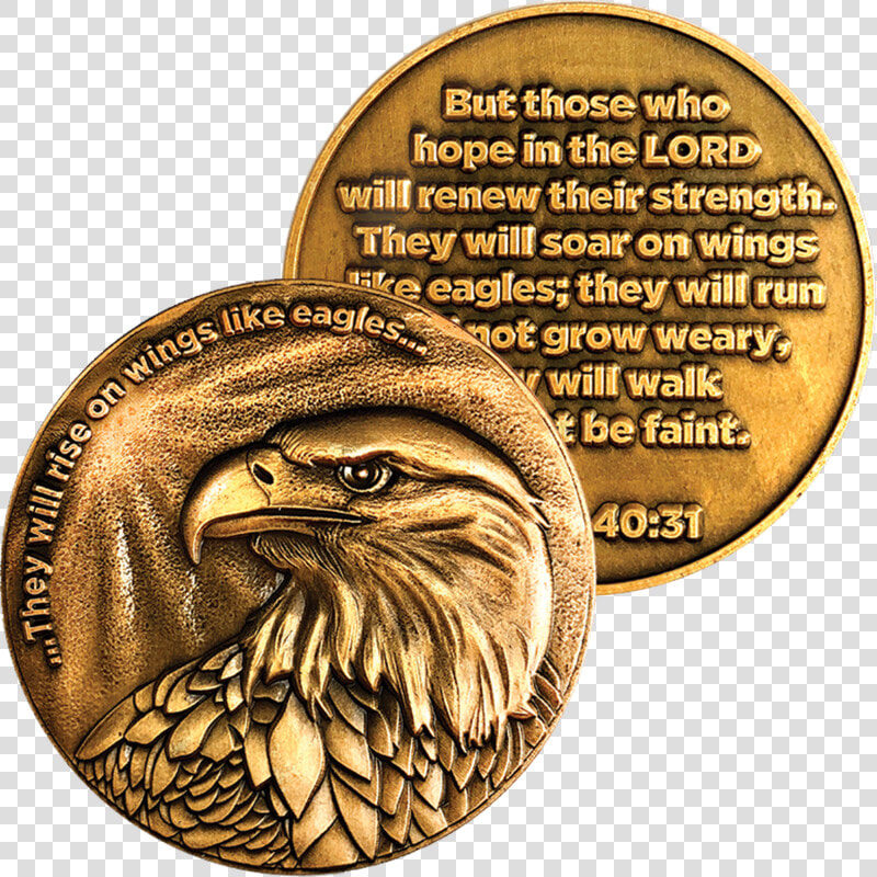 Antique Gold Plated Christian Challenge Coin  American   Eagle Images For Whatsapp Dp  HD Png DownloadTransparent PNG