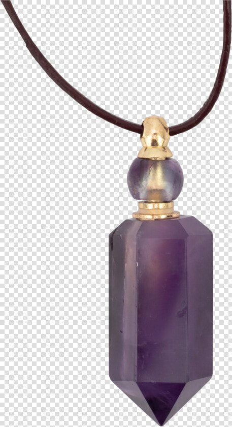  zengo Amethyst Crystal Vial Necklace  HD Png DownloadTransparent PNG