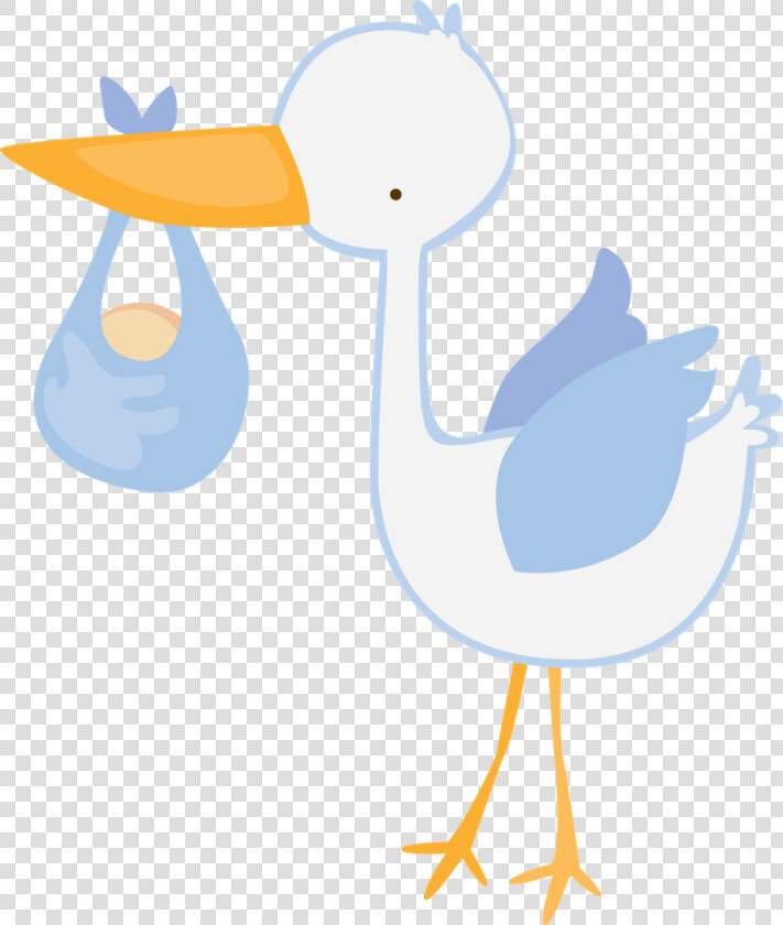 Stork Vector Banner Baby Boy Stork Clipart   Cigueña Baby Shower Niño  HD Png DownloadTransparent PNG