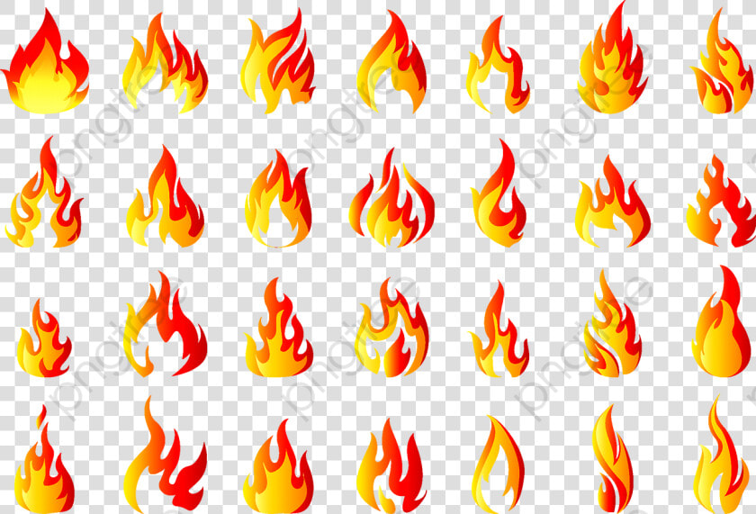 Transparent Realistic Fire Flames Clipart Png   Flame Png Vector  Png DownloadTransparent PNG