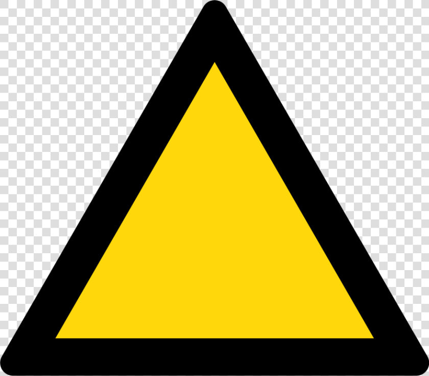 Triangle Warning Sign   Warning Signs Yellow And Black  HD Png DownloadTransparent PNG