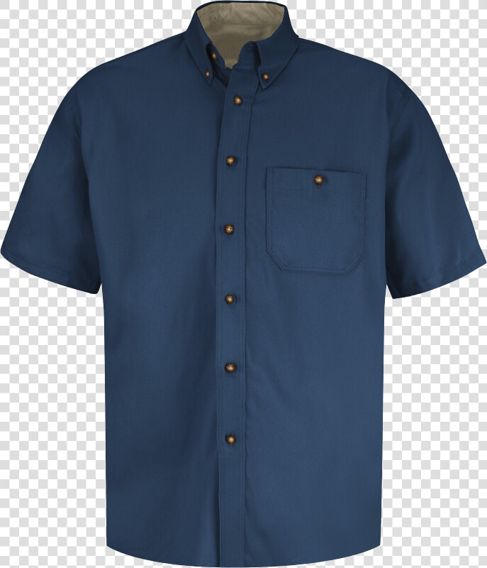 Men S Short Sleeve Cotton Contrast Dress Shirt   Button  HD Png DownloadTransparent PNG