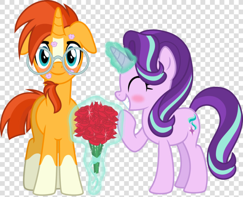 Mlp Sunburst X Starlight Glimmer Kiss   Png Download   Starlight Glimmer And Sunburst Kiss  Transparent PngTransparent PNG