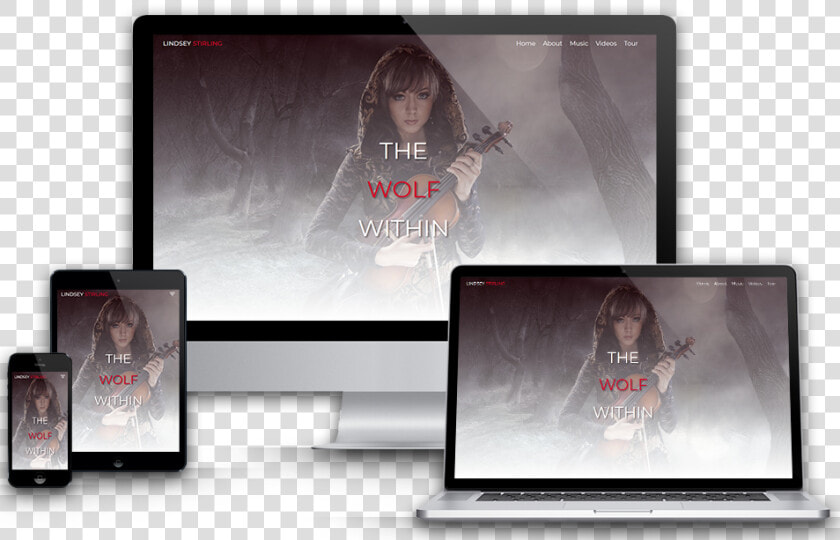 Device Mockup Of The Lindsey Stirling Page   Smartphone  HD Png DownloadTransparent PNG