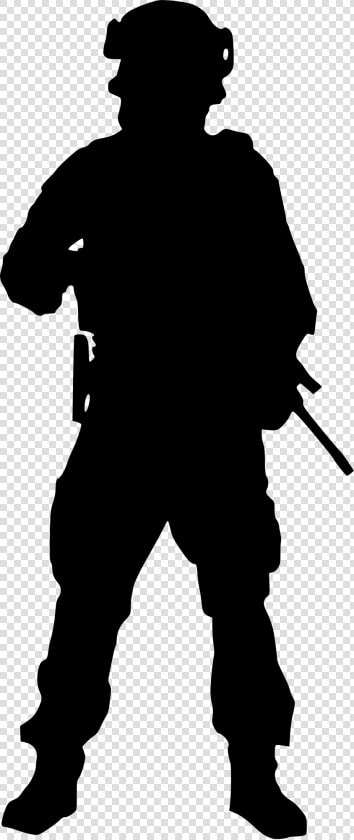 Military Clipart Female Army   Soldier Silhouette Transparent Background  HD Png DownloadTransparent PNG