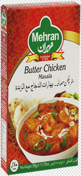 Mehran Masala 50g Butter Chicken   Red Curry  HD Png DownloadTransparent PNG