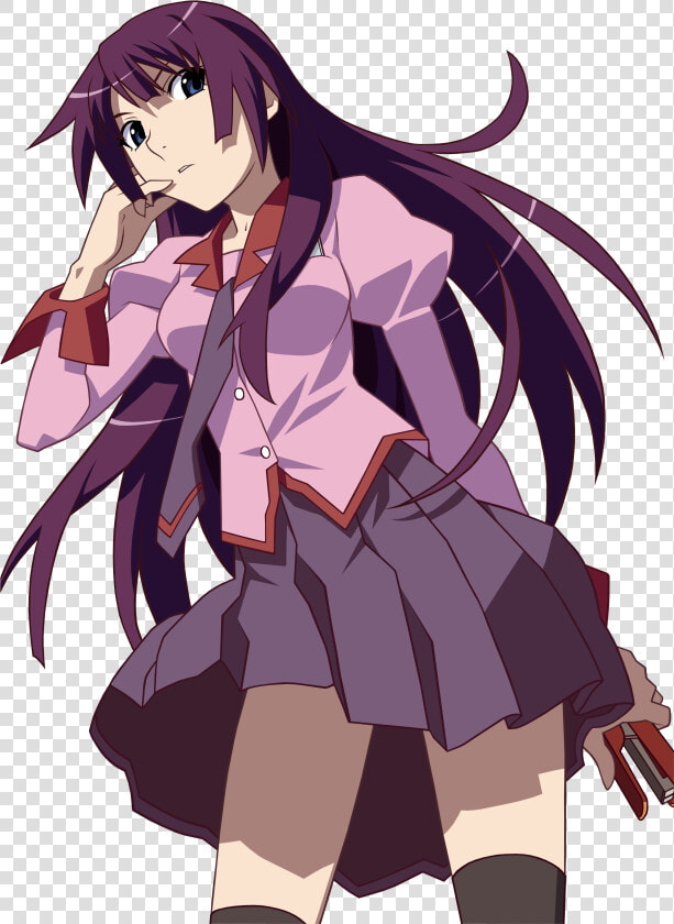 Hitagi Senjougahara Bakemonogatari  HD Png DownloadTransparent PNG