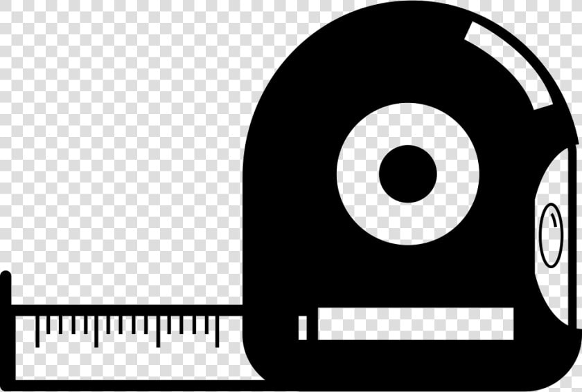 Tape Measure   Black And White Tape Measure Icon  HD Png DownloadTransparent PNG