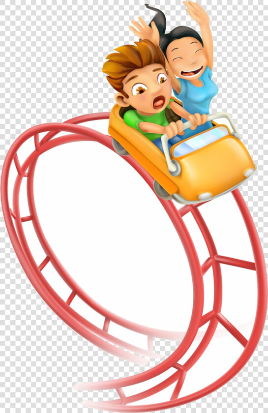 Roller Coaster Amusement Park Clip Art Free Transparent   Cartoon Roller Coaster Drawing  HD Png DownloadTransparent PNG