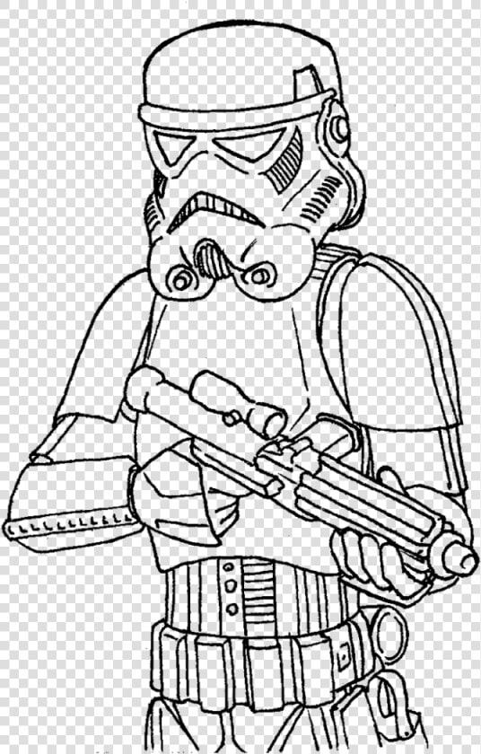 Star Wars Stormtrooper Face   Easy Storm Trooper Star Wars Coloring Pages  HD Png DownloadTransparent PNG