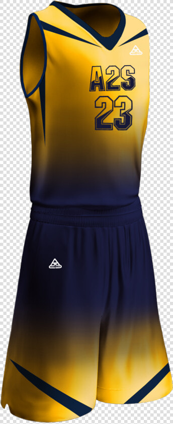 Bsk Gt Uni 04 Front   Sublimation Basketball Jersey Gold  HD Png DownloadTransparent PNG