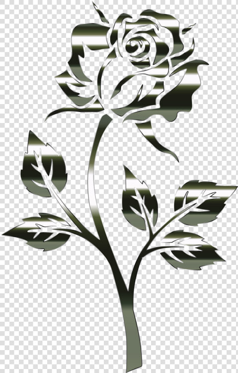 Botany plant flower   Flower Silhouette No Background  HD Png DownloadTransparent PNG