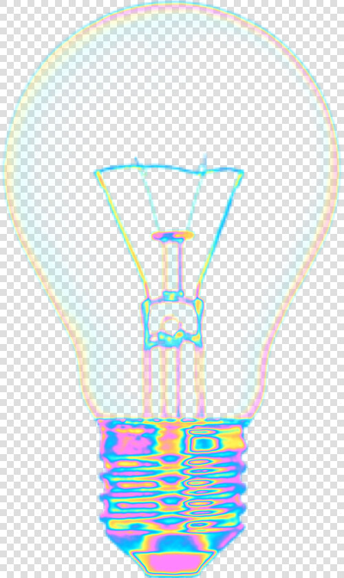  light Bulb  holographic  dinaaaaaah  freetoedit   Light Bulb  HD Png DownloadTransparent PNG