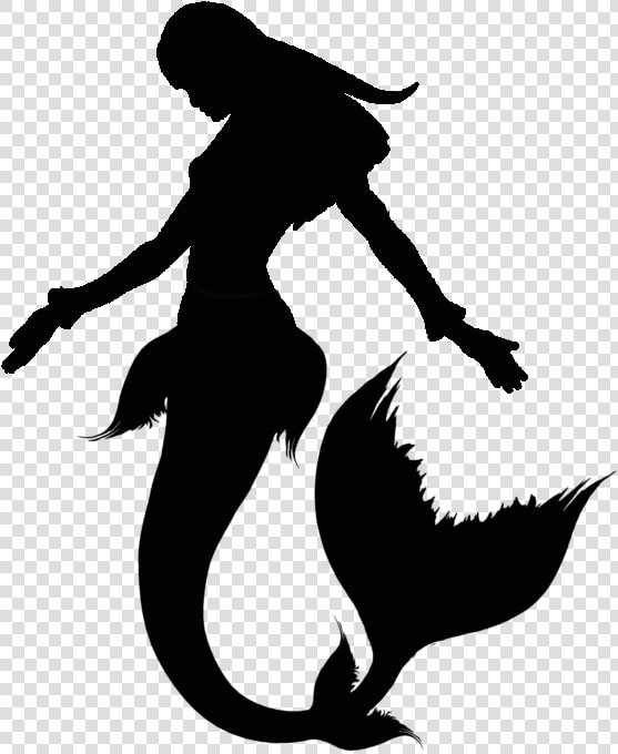 Ariel Silhouette Mermaid Drawing Clip Art   Free Mermaid Clipart Silhouette  HD Png DownloadTransparent PNG