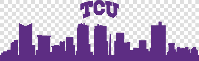 Ban Tcu Fw Skyline   Fort Worth Skyline Black And White  HD Png DownloadTransparent PNG