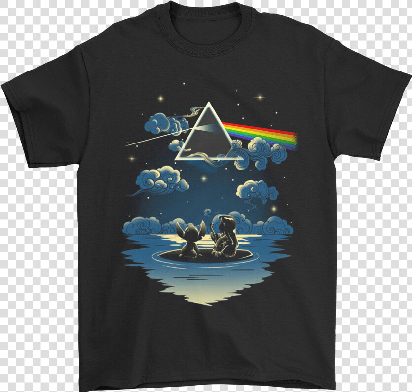 Lilo And Stitch Starry Sky Pink Floyd Shirts   Pacman Ghost Shirt  HD Png DownloadTransparent PNG