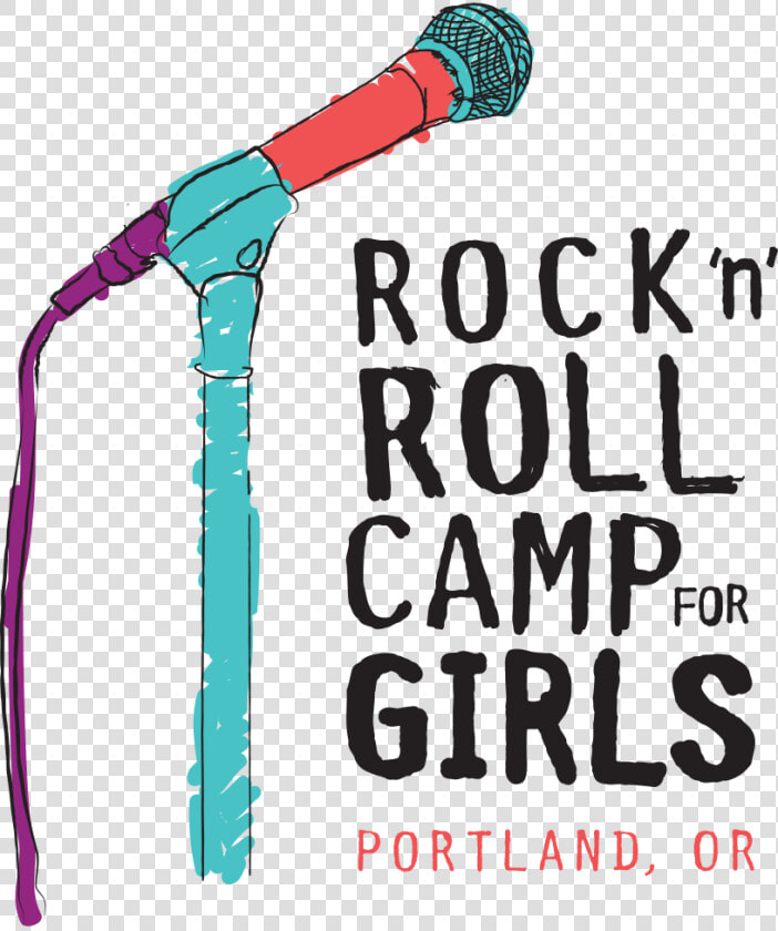 Rnrc4g Mic Vert Logo Color   Rock N Roll Camp For Girls Png  Transparent PngTransparent PNG