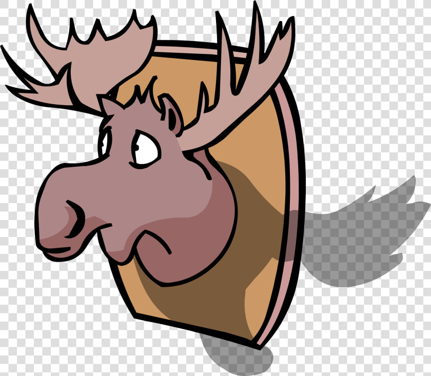 Transparent Moose Silhouette Png   Clipart Transparent Moose Head  Png DownloadTransparent PNG