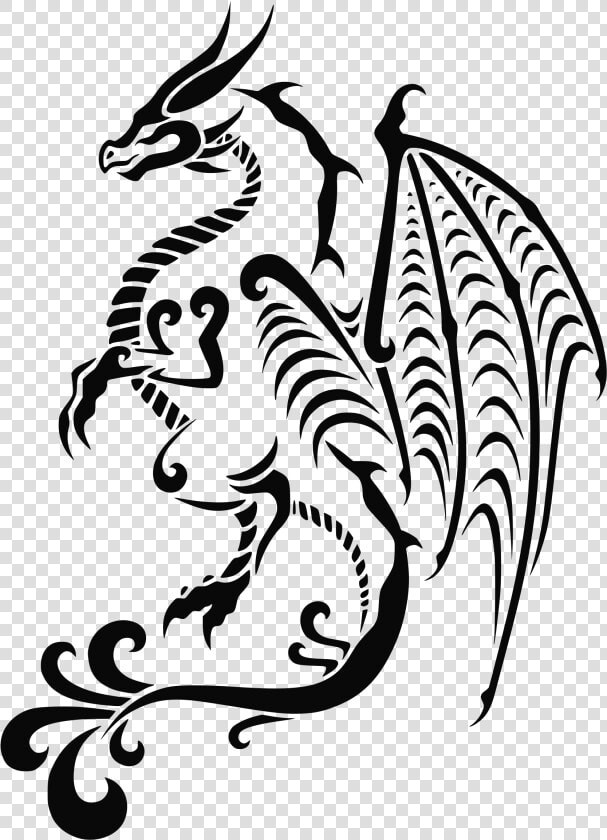 This Free Icons Png Design Of Dragon Tattoo   Png Download   Dragon Tattoo Coloring Pages  Transparent PngTransparent PNG