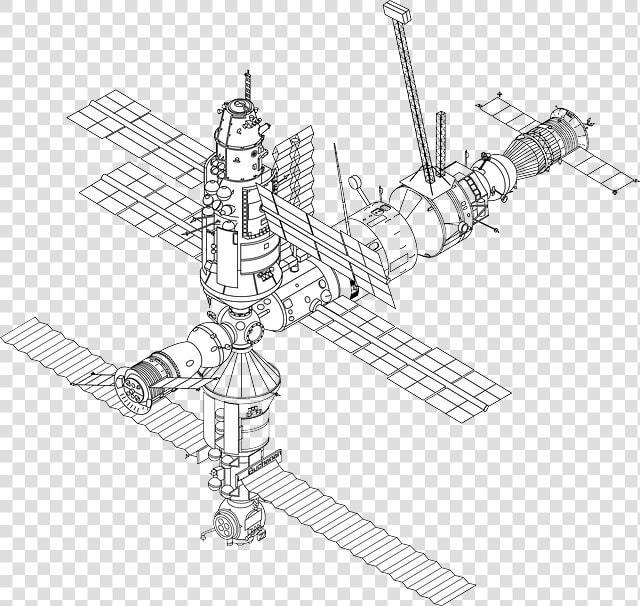 Space Station  Iss  International Space Station  Nasa   Draw A Space Station  HD Png DownloadTransparent PNG