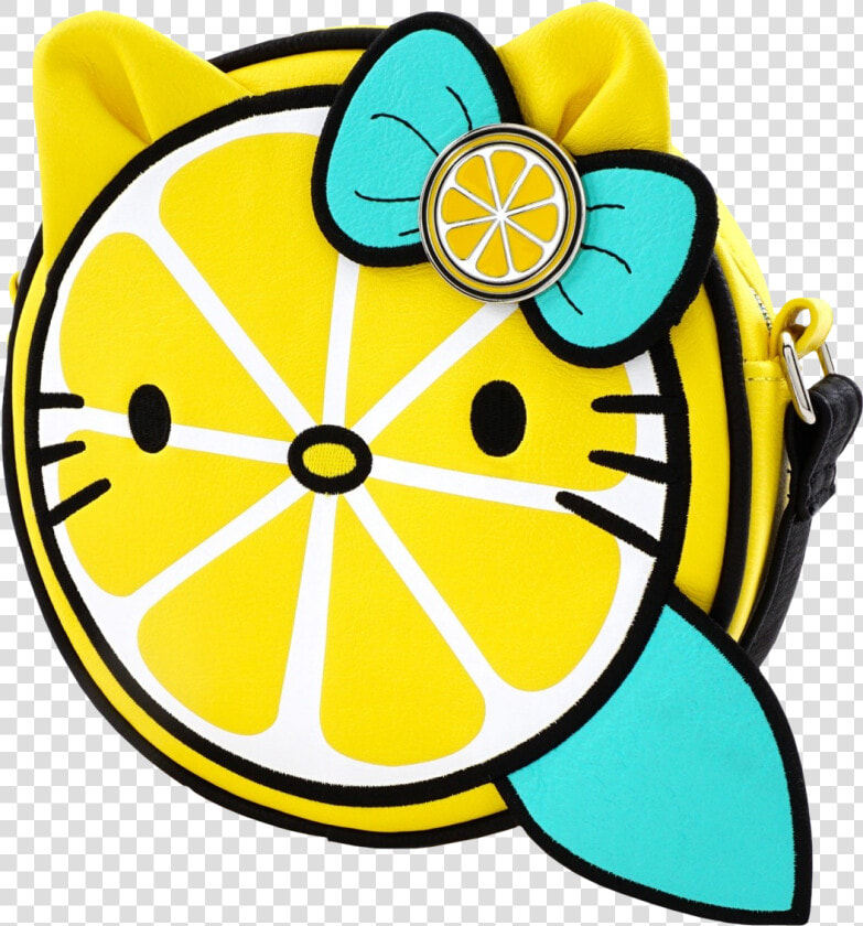 Hello Kitty Lemon 8 quot  Faux Leather Crossbody Bag  HD Png DownloadTransparent PNG