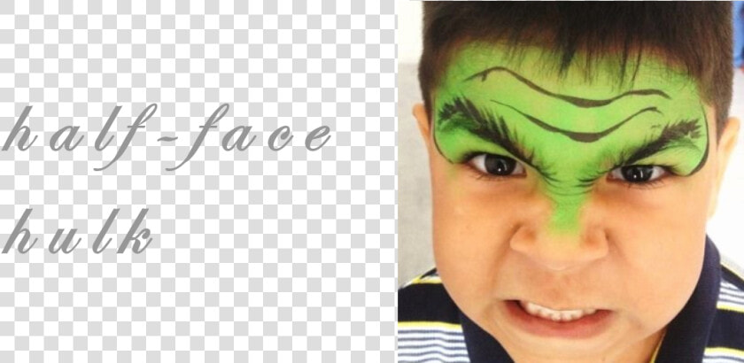 Transparent Awesome Face Png   Pintura De Rosto Hulk  Png DownloadTransparent PNG