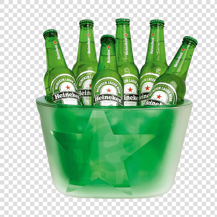 Bucket Transparent Beer   Heineken Bucket With Beers  HD Png DownloadTransparent PNG