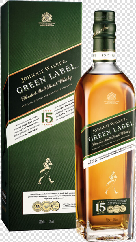 Johnnie Walker Green Label  HD Png DownloadTransparent PNG