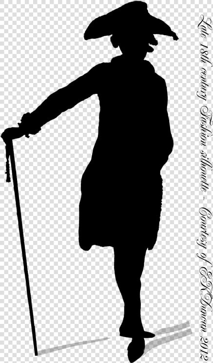 Transparent 18th Clipart   18th Century Man Silhouette  HD Png DownloadTransparent PNG