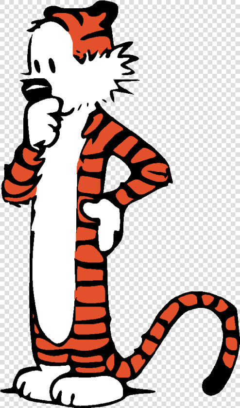 Figure 2   1   4c   Calvin And Hobbes Easy Drawing   Hobbes Calvin  HD Png DownloadTransparent PNG