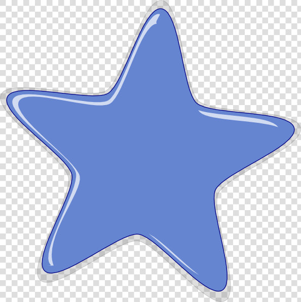 Blue Cartoon Star Svg Clip Arts   Cartoon Star  HD Png DownloadTransparent PNG