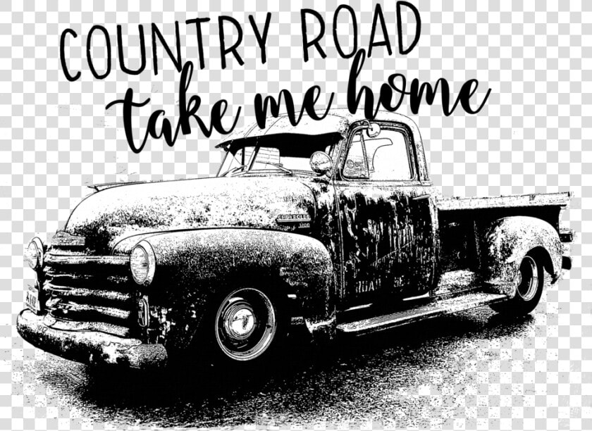 Truck Country Roads Take Me Home  HD Png DownloadTransparent PNG