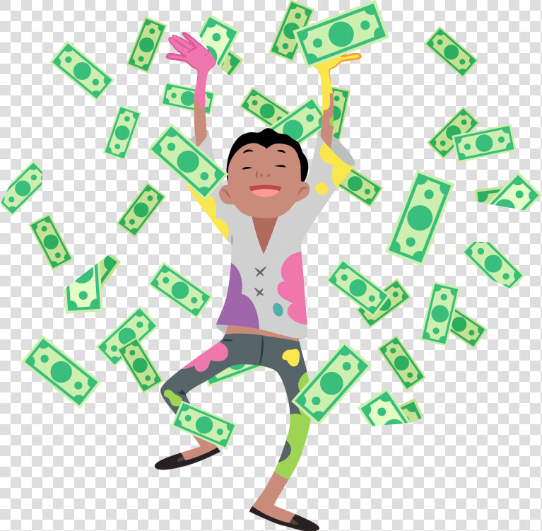 Transparent Rain   Woman Throwing Money In The Air  HD Png DownloadTransparent PNG